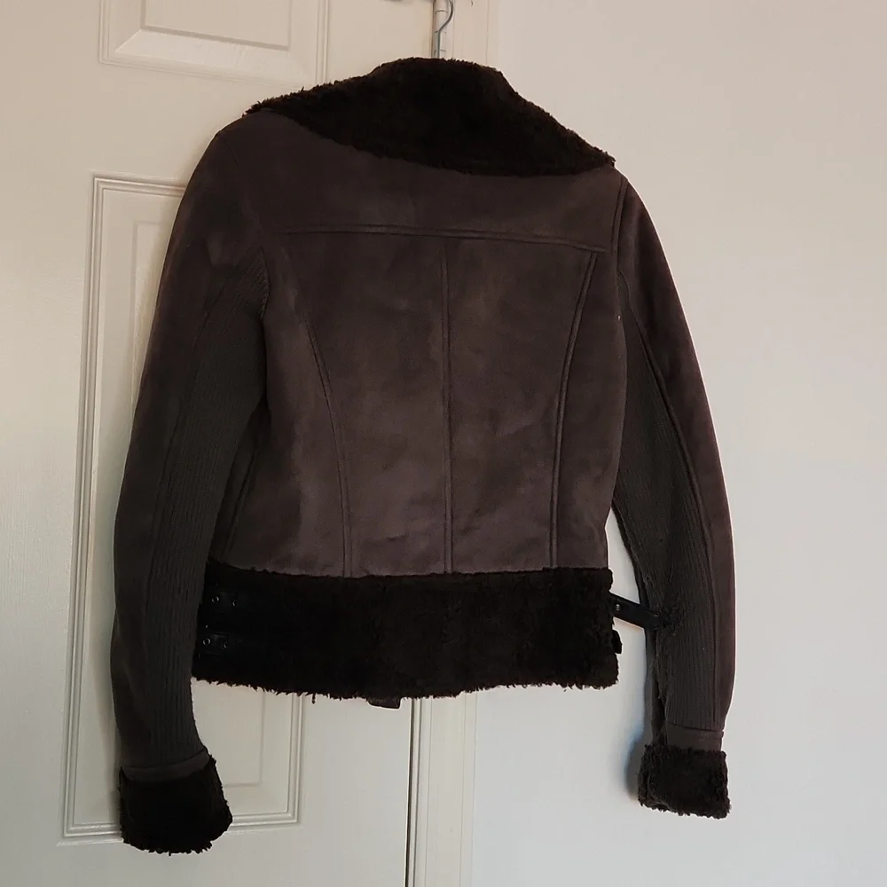 Laundry by Shelli Segal Gray Fall Winter Utility Jacket. Sz Small